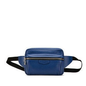 Louis Vuitton Taiga Bum Bag Body Waist Blue Black Leather